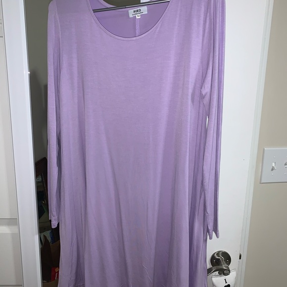longsleeve lavender piko dress - Picture 1 of 1